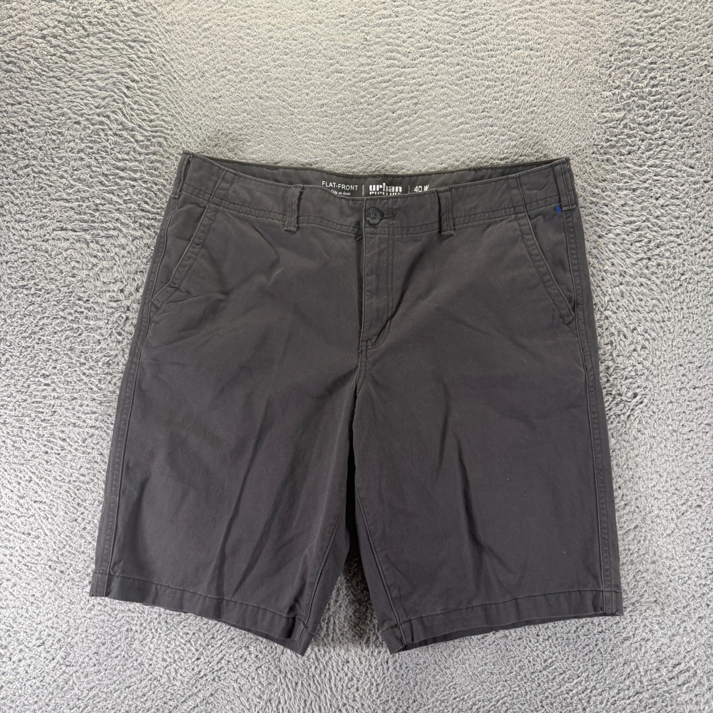 Urban Pipeline Shorts Mens 40 Gray Chino Beach Casual Travel Summer Streetwear